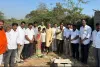 ఇందిరమ్మ ఇల్లు నిర్మాణం కోసం భూమి పూజలు.... 