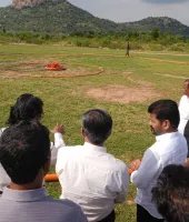 ఎస్ఎల్బీసీ టన్నెల్ పనులు, హెలిబోర్న్ ఏరియల్ సర్వేను పరిశీలించిన సీఎం రేవంత్