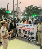 తూప్రాన్ లో రోడ్డు భద్రత వారోత్సవాలు... ఎసై శివనందం