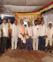 రేణుక ఎల్లమ్మ మాత కళ్యాణ మహోత్సవంలో పాల్గొన్న మాజీ ఎమ్మెల్యే నర్సారెడ్డి ...