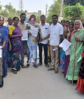 తూప్రాన్ మున్సిపల్ లో కేసీఆర్ వేశాధారణ తో పర్యటన...