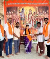 ఆలయ నిర్మాణానికి 50వేల రూపాయల ఆర్థిక సహాయం....