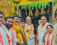 నాచారం లక్ష్మీ నరసింహ స్వామిని దర్శించుకున్న మైనంపల్లి హన్మంతరావు 