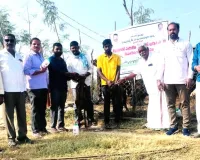 వెంకటాపూర్ అగ్రహారంలో నట్టల నివారణ మందుల పంపిణీ.