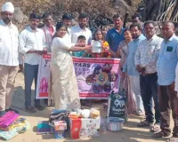 బాధిత కుటుంబానికి చేయూత... 