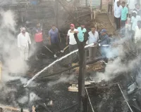 ప్రమాదవశాత్తు రెండు నివాస పూరి గుడిసెలు దగ్ధం భారీగా నష్టం...