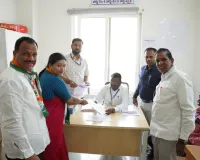 నామినేషన్ వేసిన పల్లెర్ల జ్యోతి గుప్తా.......