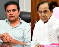 కేసీఆర్ తో కేటీఆర్ భేటీ....
