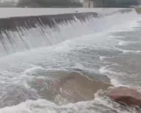 తూప్రాన్: మండలంలో హల్దీ వాగు నీటి ప్రవాహం...