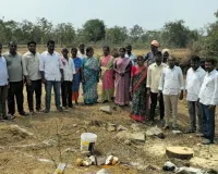 మహిళా భవన నిర్మాణానికి భూమి పూజ...