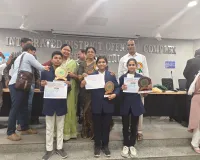 రాష్ట్ర స్థాయికి ఎంపికైన తెలంగాణ మోడల్ పాఠశాల విద్యార్థులు....