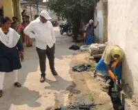 ఆకస్మిక తనిఖీ నిర్వహించిన ఎంపీడీవో....