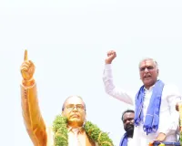  తడ్కపల్లి గ్రామం లో అంబేద్కర్ విగ్రహా ఆవిష్కరణ చేసిన మాజీ మంత్రి ఎమ్మెల్యే హరీష్ రావు