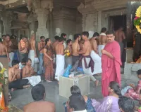 చెరువు కట్ట శ్రీ విరాంజనేయ స్వామి ఆలయంలో శని అమావాస్య శనీశ్వర స్వామి పూజ ....  