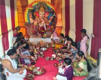 భక్తిశ్రద్ధలతో సామూహిక కుంకుమార్చన..
