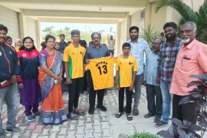 అండర్ 17 ఫుట్ బాల్ పోటీలకు జిల్లా క్రీడాకారుల ఎంపిక.