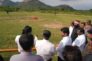 ఎస్ఎల్బీసీ టన్నెల్ పనులు, హెలిబోర్న్ ఏరియల్ సర్వేను పరిశీలించిన సీఎం రేవంత్