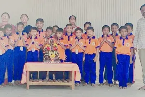 సరస్వతీ శిశుమందిర్ లో ఘనంగా ఛత్రపతి శివాజీ మహరాజ్ జయంతి వేడుకలు...